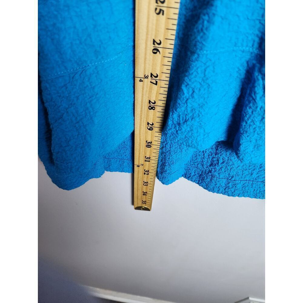 Ali Miles Gauzy Lagenlook Tunic sz 1X artsy art to wear button details pocket - Picture 8 of 8